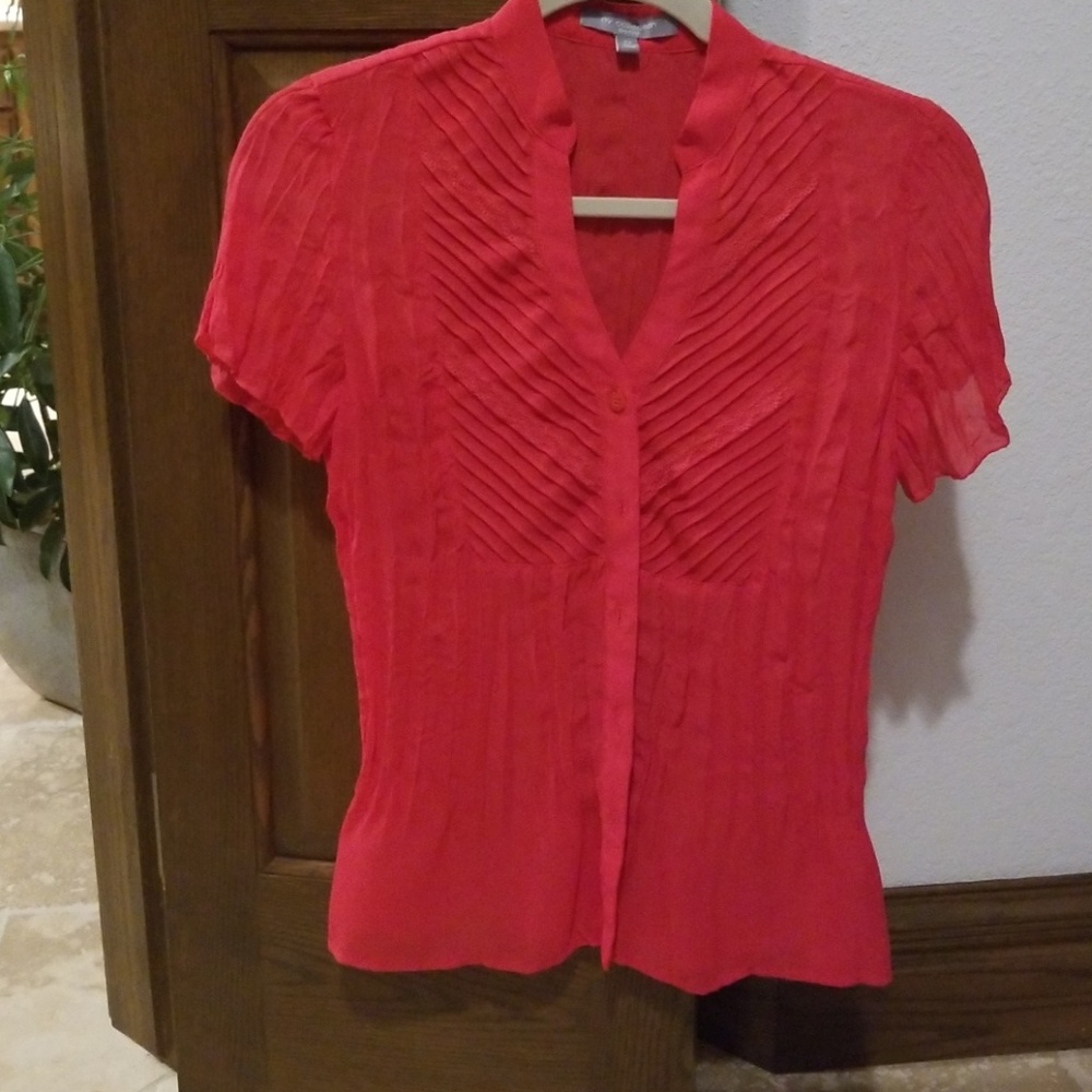 Dark pink blouse